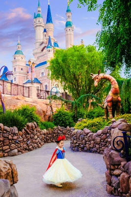 Shanghai Disneyland photo portfolio featuring the park and Disney castle